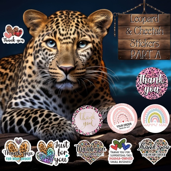 Stickers & labels LEOPARD PART A - Picture 1 of 12